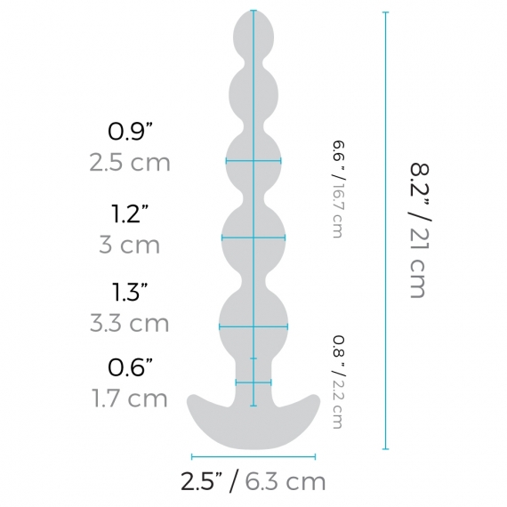 B-Vibe Cinco Anal Beads - Image 6